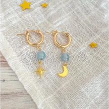 Load image into Gallery viewer, Aquarius Gemstone Earrings